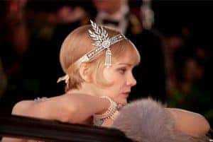 Daisy Buchanan wearing a fancy headband