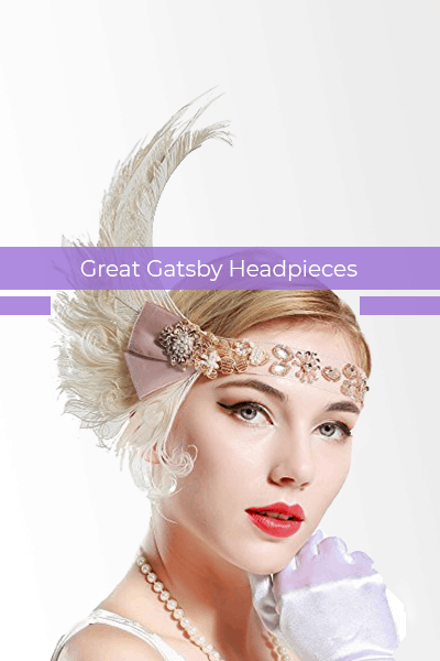 Great Gatsby Headpieces 1920s Headpieces Flapper Headbands