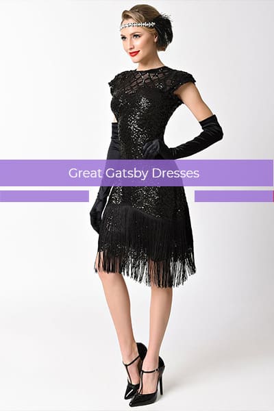 1920s tassel gatsby flapper dress