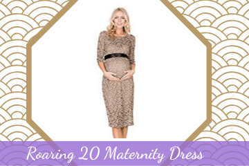 Roaring 20 Maternity Dress • 1920s Great Gatsby Outfits