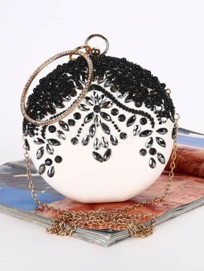 1920s Flapper Handbag Vintage Beaded Evening Clutch Bag Roaring