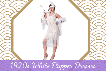 1920s White Flapper Dresses