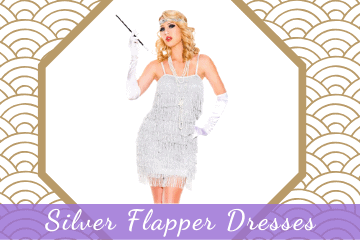 Silver Flapper Dresses