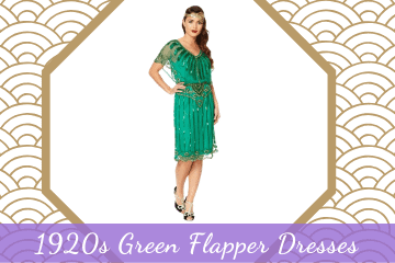 1920s Green Flapper Dresses