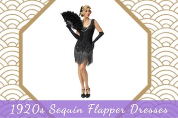 sequin flapper dresses