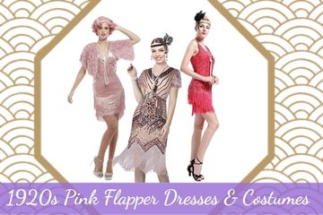 pink flapper dresses