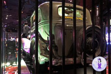 Back of the Actual Bonnie and Clyde Car Displayed in Buffalo Bill's Casino