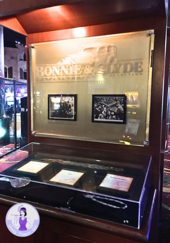 Bonnie and Clyde memorabilia displayed in Buffalo Bill