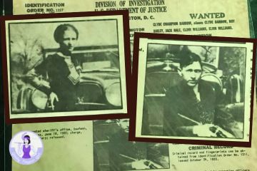 Photo of Bonnie and Clyde in a Wanted poster