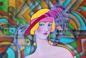 Lady Art Deco Portrait